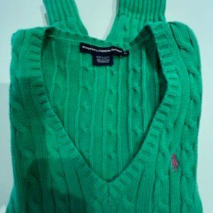 Just in time for spring! Cable-Knit V Neck Sweater (Ralph Lauren)